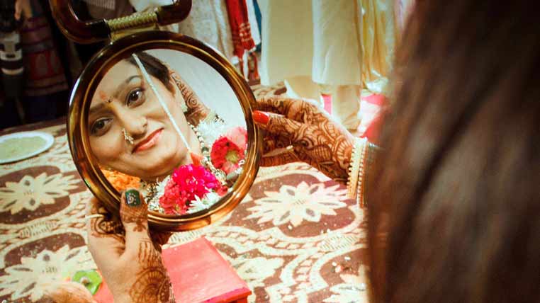 Oglindă india - nuntă hindusă