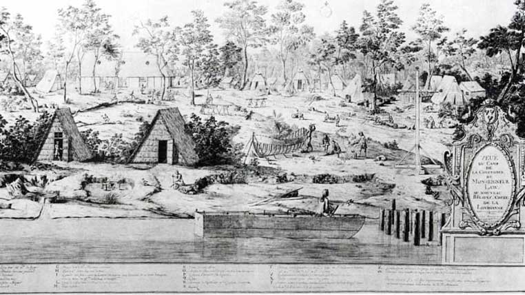 Tabara lui John Law din Biloxi, Decembrie 1720
